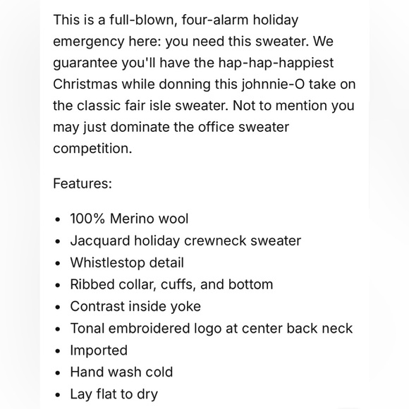 Johnnie O Fun Ol’ Fashion Family Christmas Sweater - Picture 10 of 15